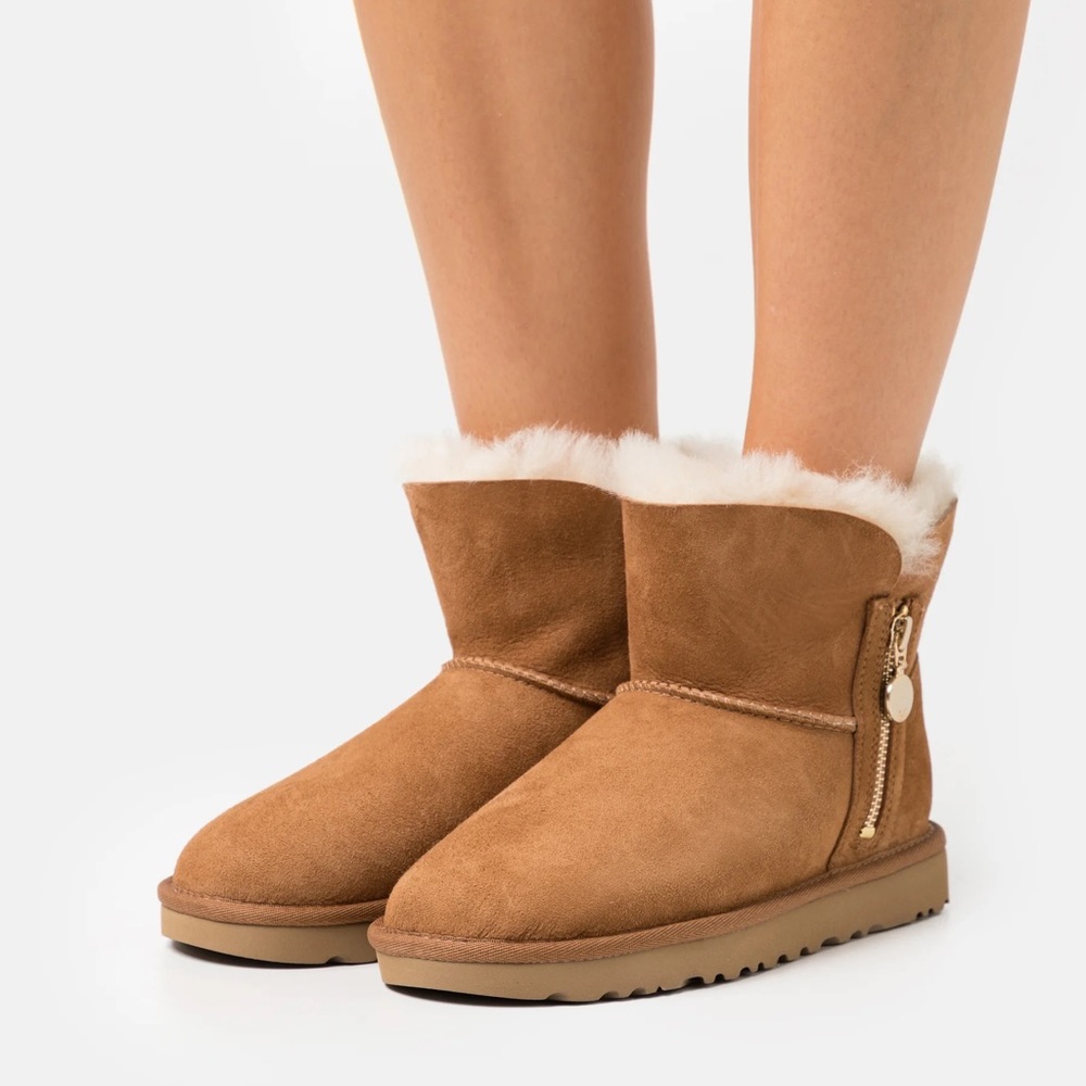 CLEARANCE!! NWT UGG Bailey Mini Zip Shearling Booties Sz8 & Sz9 - Picture 5 of 16